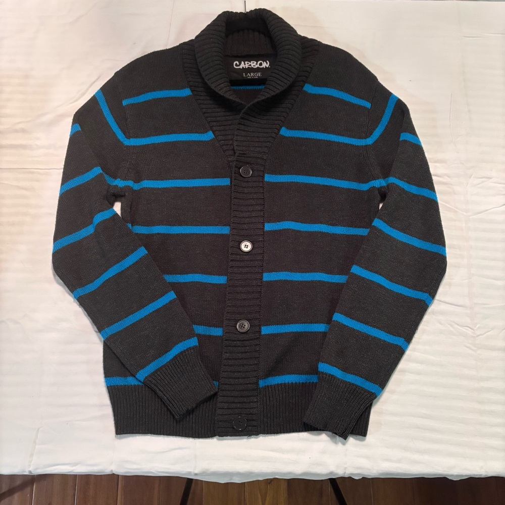 Grandpacore Chunky Knit‎ Cardigan by Carbon, Sz Lg